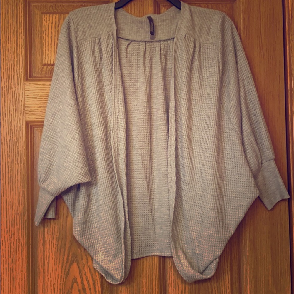 Gray butterfly shrug